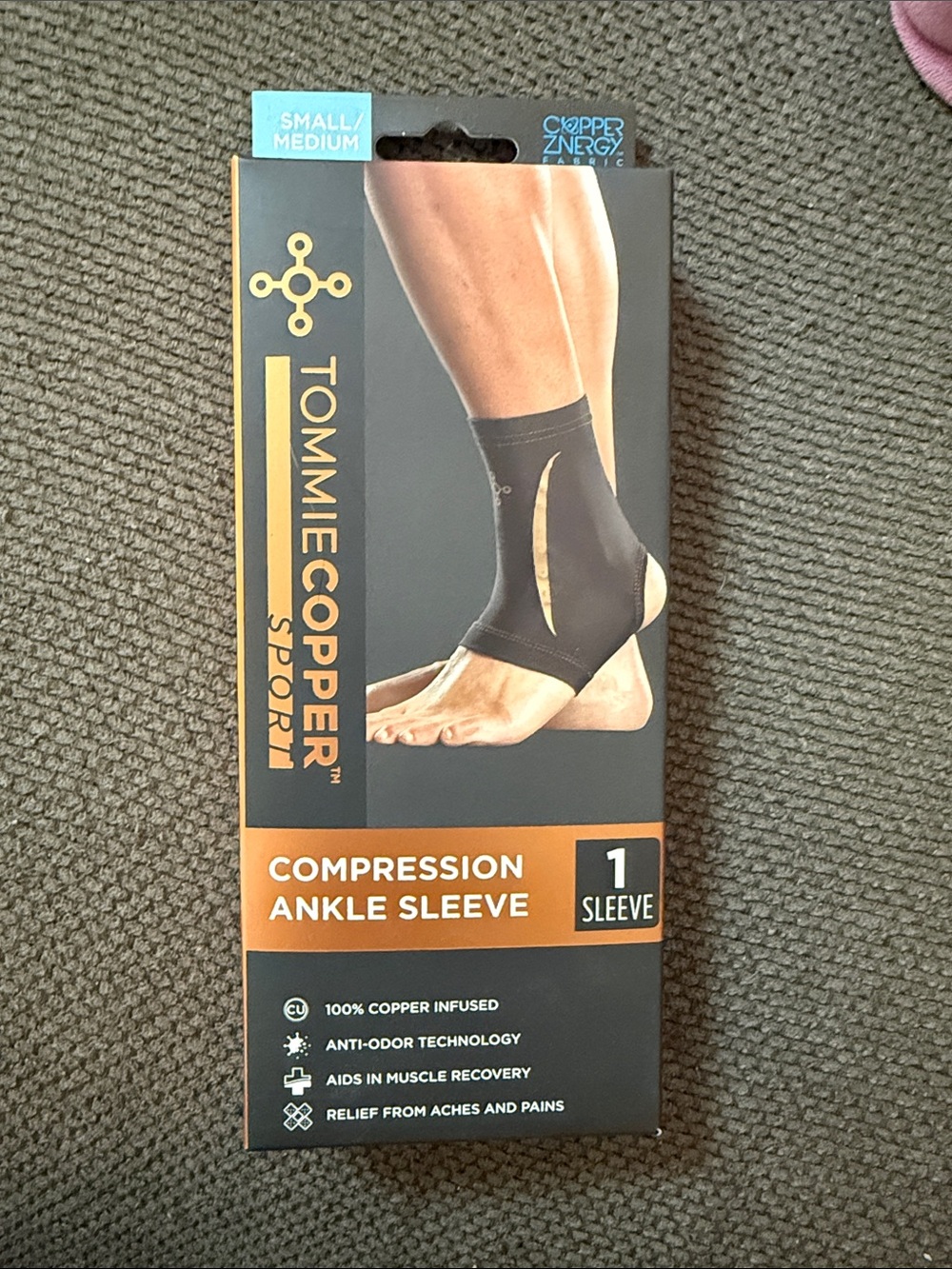 Tommie Copper Sport Compression Ankle Sleeve - Black